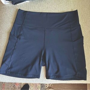 Black Fabletics Biker Shorts- Size Large